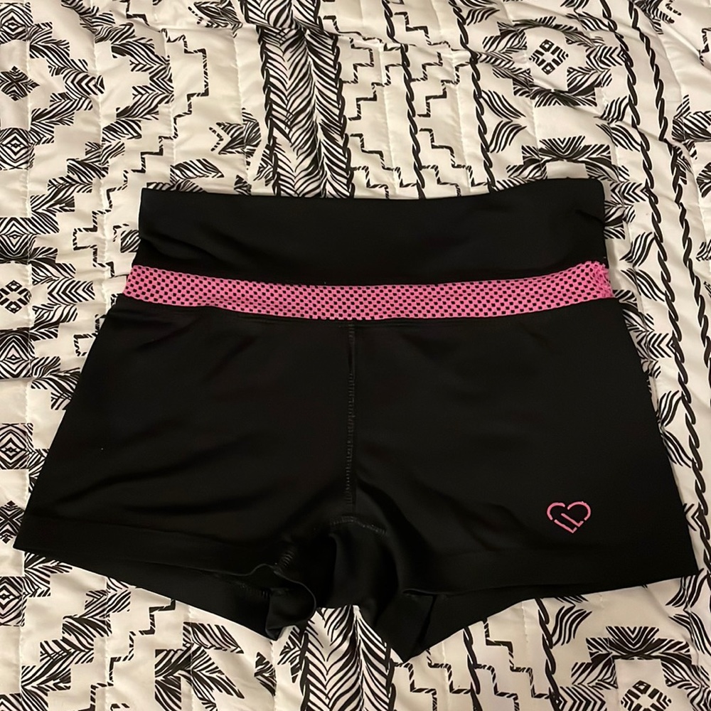 Aeropostale XS black and pink shorts